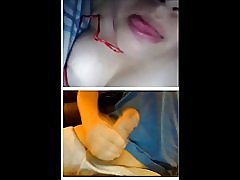 Chatroulette अच्छा स्तन और जीभ के साथ यादृच्छिक मैक्सिकन चैट