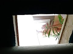 स्नान voyeur प्रेमिका