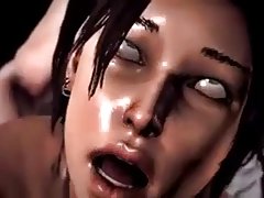 कैदी पर 3 डी गैंगबैंग।