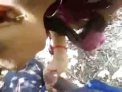 दक्षिण भारतीय चाची बड़े स्तन, युवा लड़की आउटडोर में बी. जे.