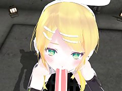 3 डी hentai rin vocaloid पीओवी